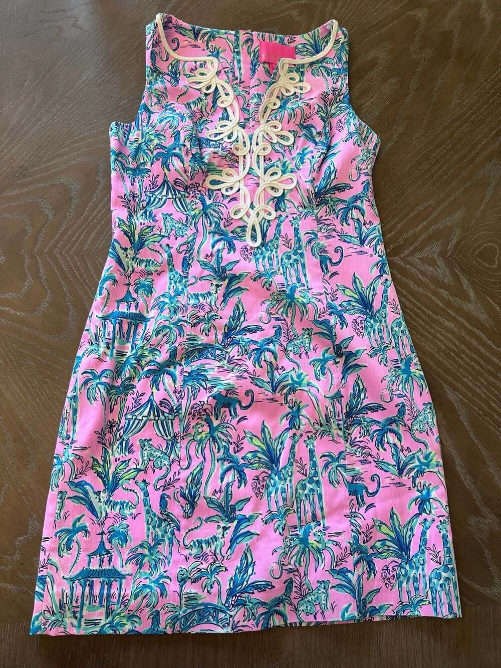 Lilly Pulitzer Girls Little Lilly Classic Shift Dress in Out Of Office Print sz2